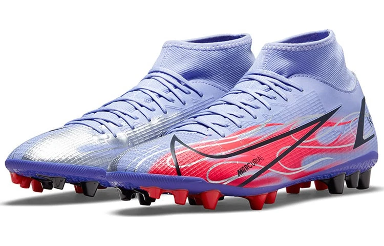 Nike Kylian Mbappé X Mercurial Superfly 8 Academy AG 'Flames' DJ3984-506 2 Nike Kylian Mbappé X Mercurial Superfly 8 Academy AG 'Flames' DJ3984-506 - Image 2