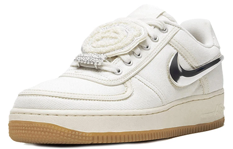 Nike Travis Scott X Nike Air Force 1 'Sail' AQ4211-101 2 Nike Travis Scott X Nike Air Force 1 'Sail' AQ4211-101 - Image 2