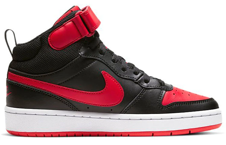 (GS) Nike Court Borough Mid 2 'Bred' CD7782-003 2 (GS) Nike Court Borough Mid 2 'Bred' CD7782-003 - Image 2