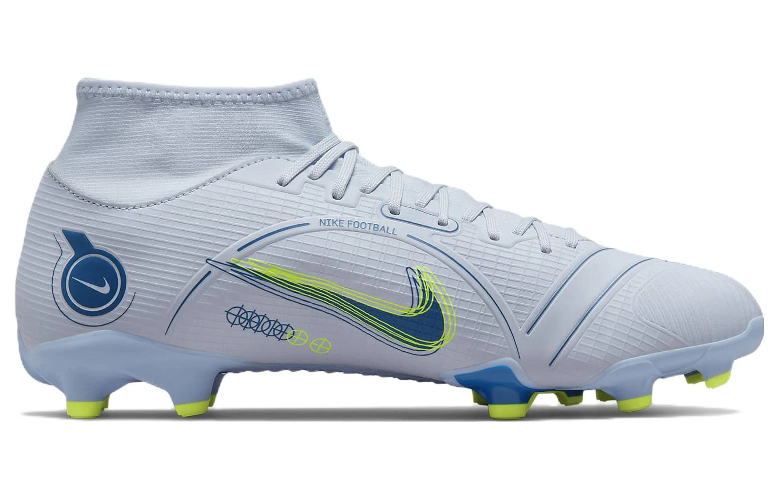 Nike Mercurial Superfly 8 Academy MG 'Grey Light Marine' DJ2873-054 2 Nike Mercurial Superfly 8 Academy MG 'Grey Light Marine' DJ2873-054 - Image 2