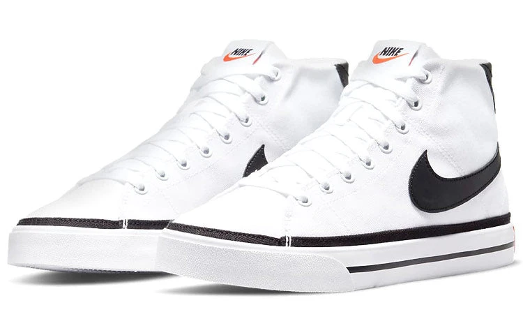 Nike Court Legacy Canvas Mid 'White Black' DD0162-100 3 Nike Court Legacy Canvas Mid 'White Black' DD0162-100 - Image 3