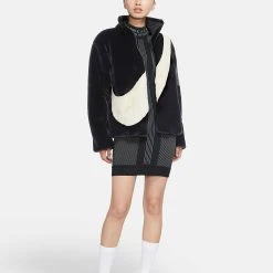 (WMNS) Nike Sportswear Swoosh Large Logo Stay Warm Lamb's Wool Stand Collar Jacket Autumn Asia Edition Black CU6559-010 7 (WMNS) Nike Sportswear Swoosh Large Logo Stay Warm Lamb's Wool Stand Collar Jacket Autumn Asia Edition Black CU6559-010 -Nike Shop 2 832ff895 f740 4dbd ba8e 135c2ddcbe91