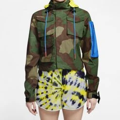 (WMNS) Nike X OFF-WHITE Crossover Printing Hooded Drawstring Green Camouflage Jacket CK5623-385 6 (WMNS) Nike X OFF-WHITE Crossover Printing Hooded Drawstring Green Camouflage Jacket CK5623-385 -Nike Shop 2 8cd2cc40 62fd 4b2d ab57 933035e158ad