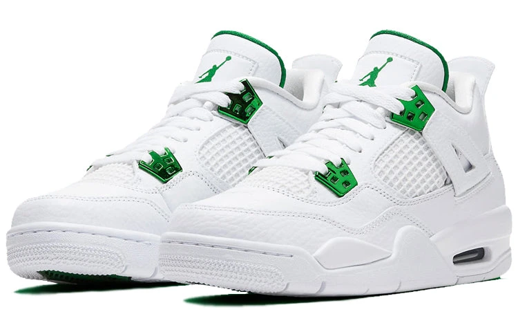 Nike (GS) Air Jordan 4 Retro 'Green Metallic' 408452-113 3 Nike (GS) Air Jordan 4 Retro 'Green Metallic' 408452-113 - Image 3