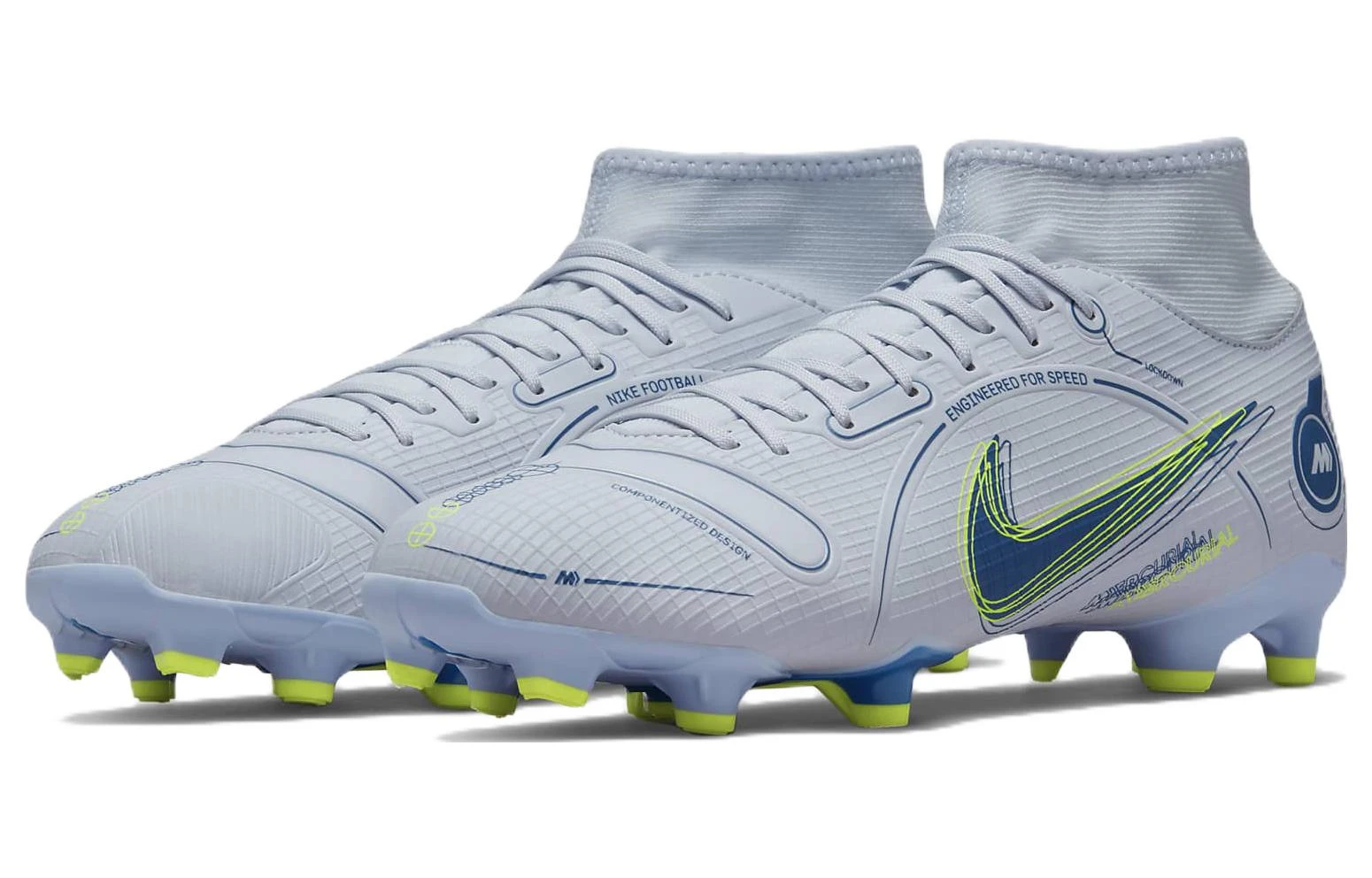 Nike Mercurial Superfly 8 Academy MG 'Grey Light Marine' DJ2873-054 3 Nike Mercurial Superfly 8 Academy MG 'Grey Light Marine' DJ2873-054 - Image 3