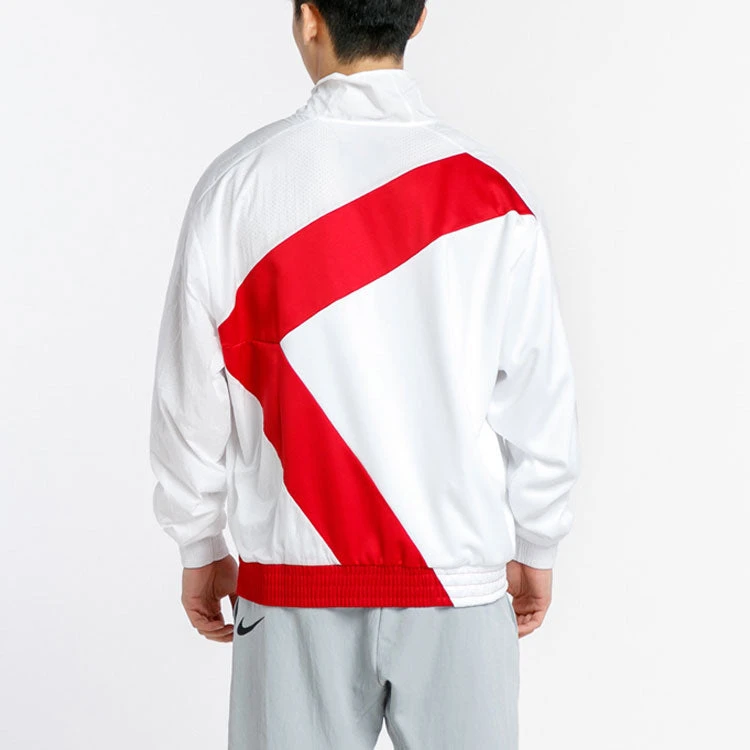 Nike Air Jordan Stand Collar Sports Windproof Jacket White CI7916-100 4 Nike Air Jordan Stand Collar Sports Windproof Jacket White CI7916-100 - Image 4