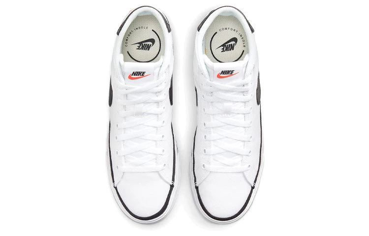 Nike Court Legacy Canvas Mid 'White Black' DD0162-100 4 Nike Court Legacy Canvas Mid 'White Black' DD0162-100 - Image 4