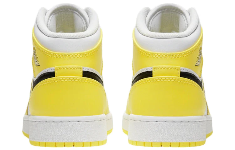 Nike (GS) Air Jordan 1 Mid SE 'Rose Patch - Dynamic Yellow' AV5174-700 4 Nike (GS) Air Jordan 1 Mid SE 'Rose Patch - Dynamic Yellow' AV5174-700 - Image 4