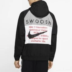 Nike Sportswear Swoosh Men's Woven Hooded Jacket CJ4889-011 -Nike Shop 3 695af13e 05d0 45da 958c c5e2daee20ac