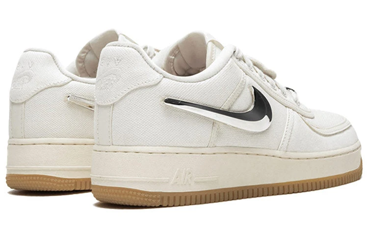 Nike Travis Scott X Nike Air Force 1 'Sail' AQ4211-101 4 Nike Travis Scott X Nike Air Force 1 'Sail' AQ4211-101 - Image 4