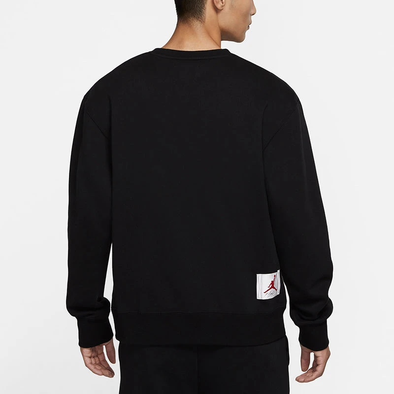 Nike Air Jordan Flight MENS Print Crew-neck Sports Black CZ8265-010 5 Nike Air Jordan Flight MENS Print Crew-neck Sports Black CZ8265-010 - Image 5