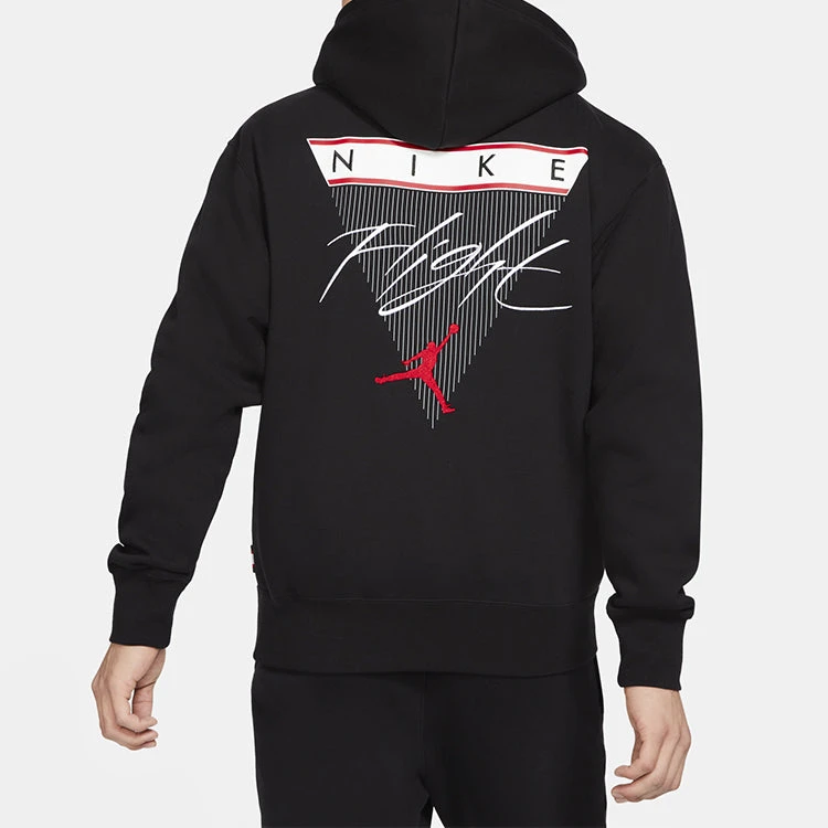 Nike Air Jordan Flight Logo Casual Sports Fleece Lined Pullover Black CZ8261-010 5 Nike Air Jordan Flight Logo Casual Sports Fleece Lined Pullover Black CZ8261-010 - Image 5