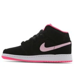 Nike (GS) Air Jordan 1 Mid 'Black Digital Pink' 555112-066