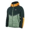 Nike Sportswear Heritage Patchwork Lamb Fleece Hooded Jacket For Men Green CU4447-384
