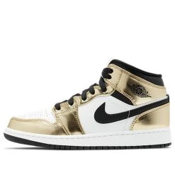 Nike (GS) Air Jordan 1 Mid SE 'Metallic Gold' DC1420-700