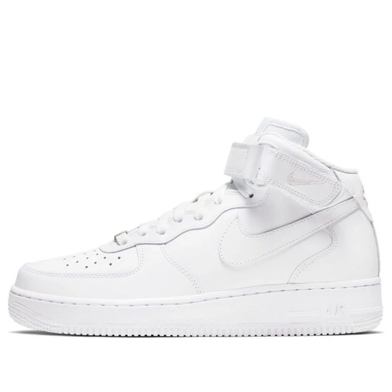 (WMNS) Nike Air Force 1 '07 Mid 'Triple ' DD9625-100 1 (WMNS) Nike Air Force 1 '07 Mid 'Triple ' DD9625-100