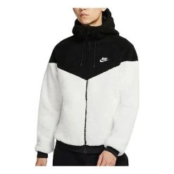 Nike Windrunner Lamb's Wool Stay Warm Athleisure Casual Sports Polar Fleece Jacket Creamy White DD0300-016