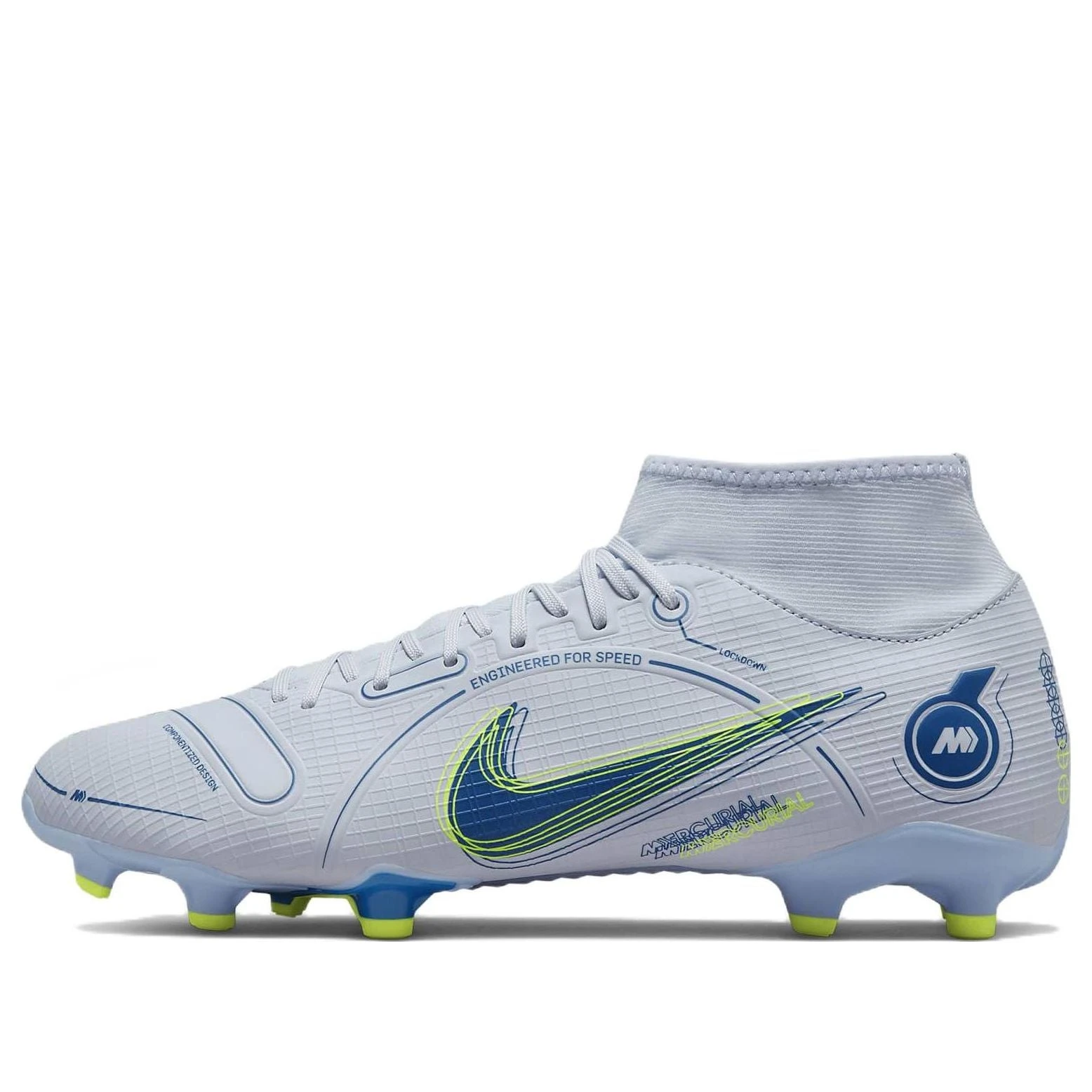 Nike Mercurial Superfly 8 Academy MG 'Grey Light Marine' DJ2873-054 1 Nike Mercurial Superfly 8 Academy MG 'Grey Light Marine' DJ2873-054