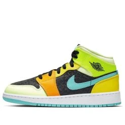 Nike (GS) Air Jordan 1 Mid SE 'Clover' BQ6931-037