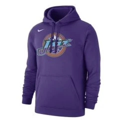Nike NBA Classic Logo Utah Jazz Drawstring Fleece Lined Purple CI4540-504