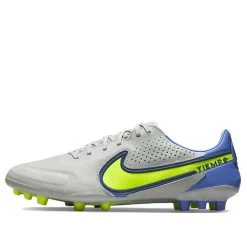Nike Unisex Legend 9 Pro AG Soccer Shoes Grey/Yellow DB0448-075
