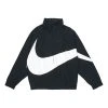 Nike Big Swoosh Sportswear Cardigan Woven Stand Collar Logo Jacket Black AR3133-010