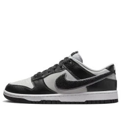 Nike Dunk Low 'Chenille Swoosh - Black Grey Fog' DQ7683-001