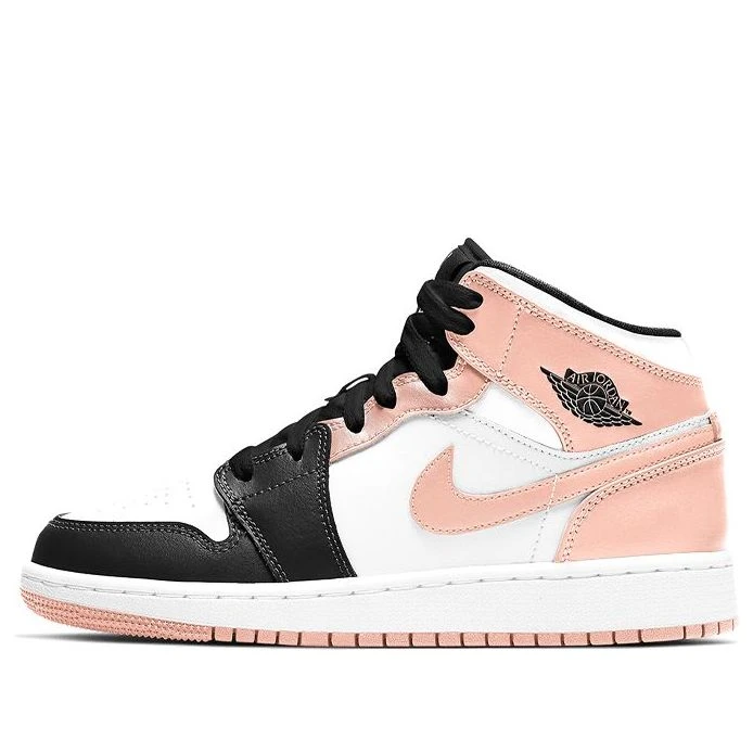 Nike (GS) Air Jordan 1 Mid 'Crimson Tint' 554725-133 1 Nike (GS) Air Jordan 1 Mid 'Crimson Tint' 554725-133